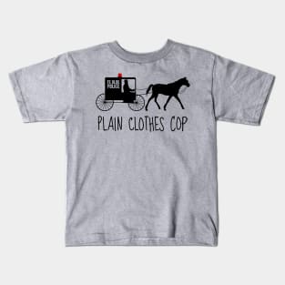 Plain Clothes Cop Kids T-Shirt